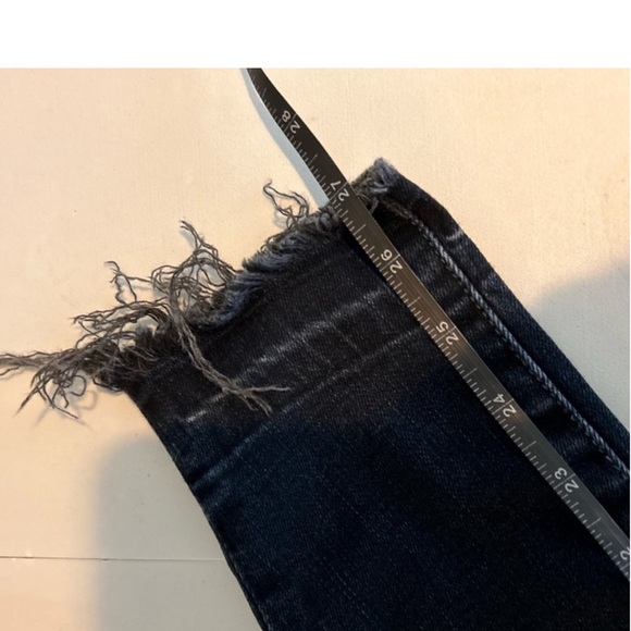 Free People Ivy Jeans Skinny Released Hem 9” Rise Navy 26 - Picture 11 of 11